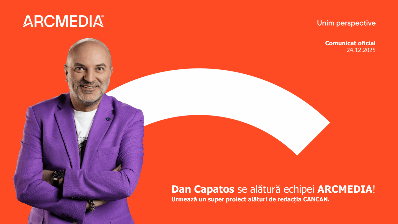 Din ianuarie 2026, Dan Capatos se va alătura CANCAN.