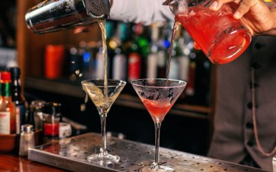 Cocktails Being Made in Bali Bar