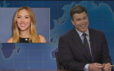 Colin Jost Tells Scarlett Johansson Joke in SNL Joke Swap With Michael Che