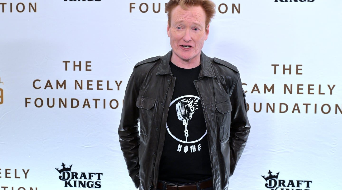 Conan O'Brien on the red carpet before the "Comics Come Home" show on Nov. 8, 2025 at the TD Garden in Boston.