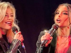 Loredana Groza a surprins publicul cântând cu fiica ei, Elena, care a apărut brusc pe scenă