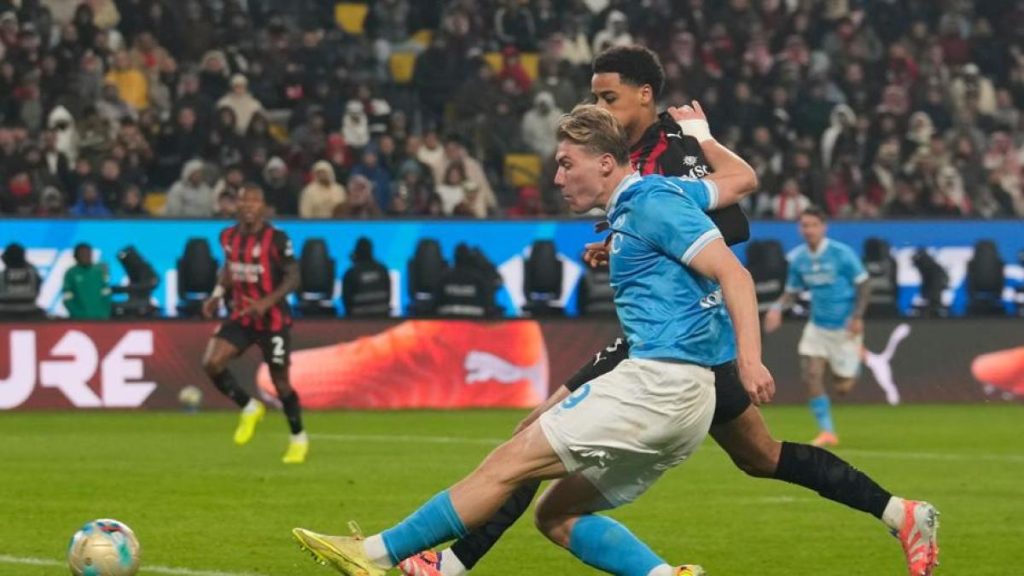 Napoli-Milan 2-0, gol di Neres e Hojlund | Supercoppa Italiana