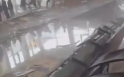 Primele imagini cu tavanul prăbușit de la piscina interioară a hotelului din Sibiu