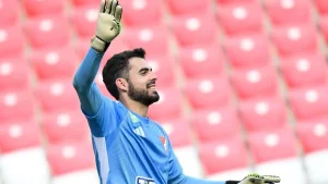 Varga Ádám, portar, înainte de confruntarea NB I între FTC și DVSC