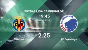 Villarreal vs FC Copenhaga: recomandări de pariere în Liga C