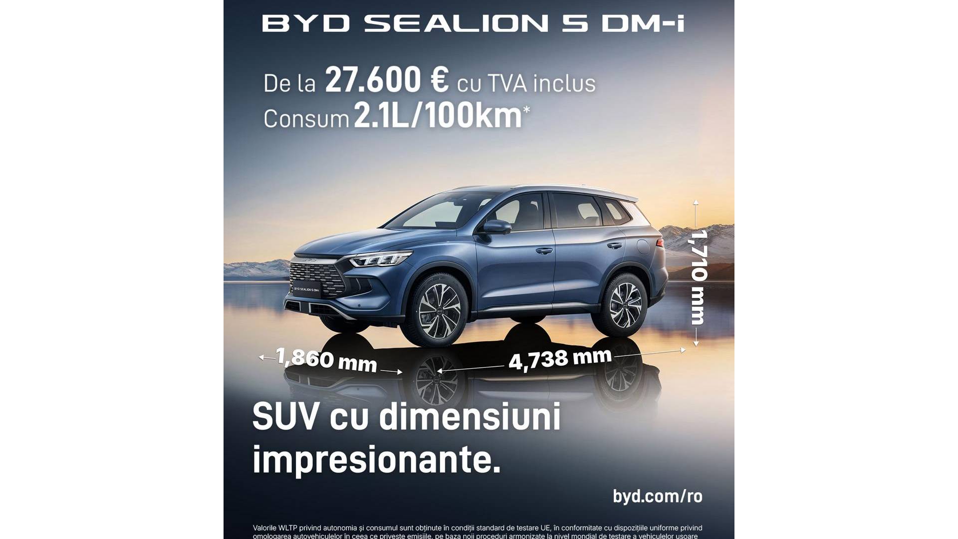 BYD Sealion 5 DM-i: Revoluția în segmentul SUV-urilor de top