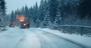 Viscolul blochează DN1: restricții severe pentru camioanele de peste 7,5 tone