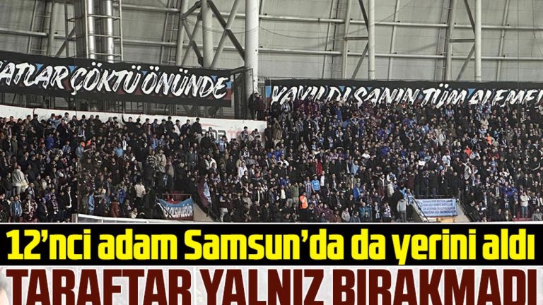 Suporterii Trabzonspor au umplut tribunele la meciul din Samsun
