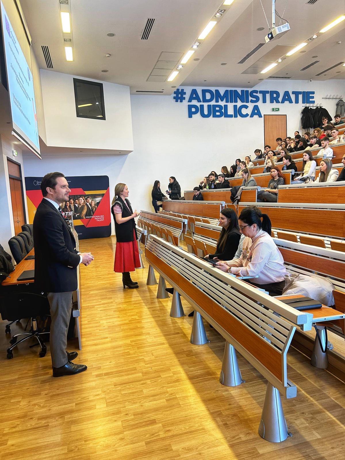 Bujduveanu s-a întâlnit cu studenții la invitația Asociației Municipiilor