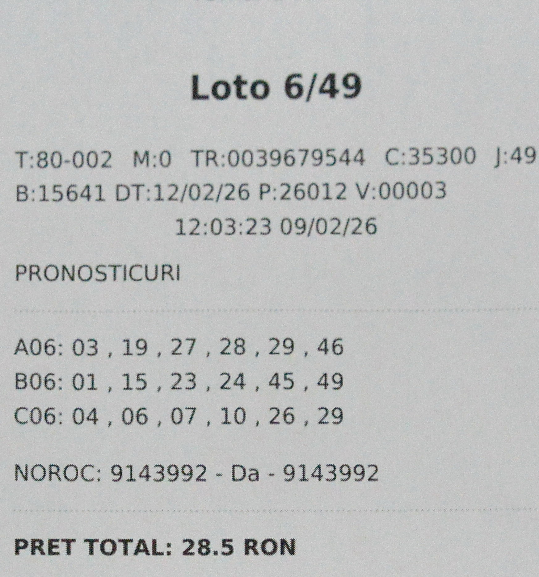 Loto 6/49: Norocosul câștigător de la extragerea din 12 februarie și-a ridicat premiul