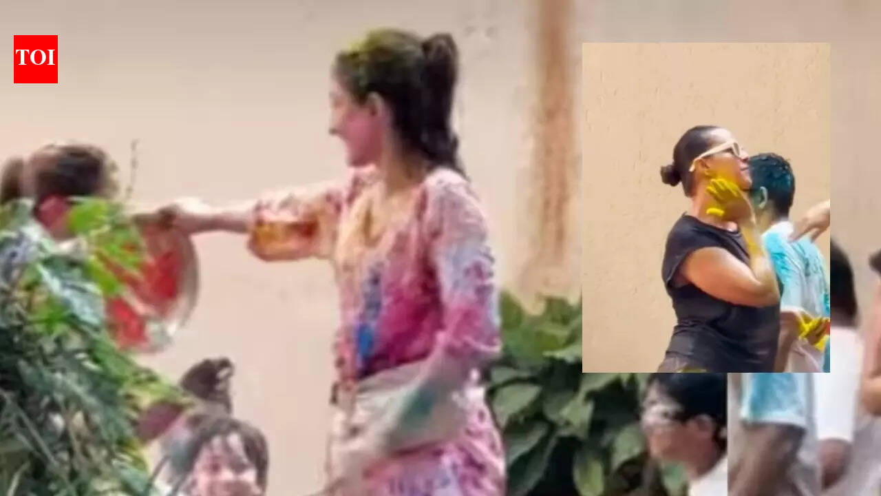 Holi 2026: Soha Ali Khan and Neha Dhupia's Holi celebrations with their kids go viral—WATCH | Hindi Movie News