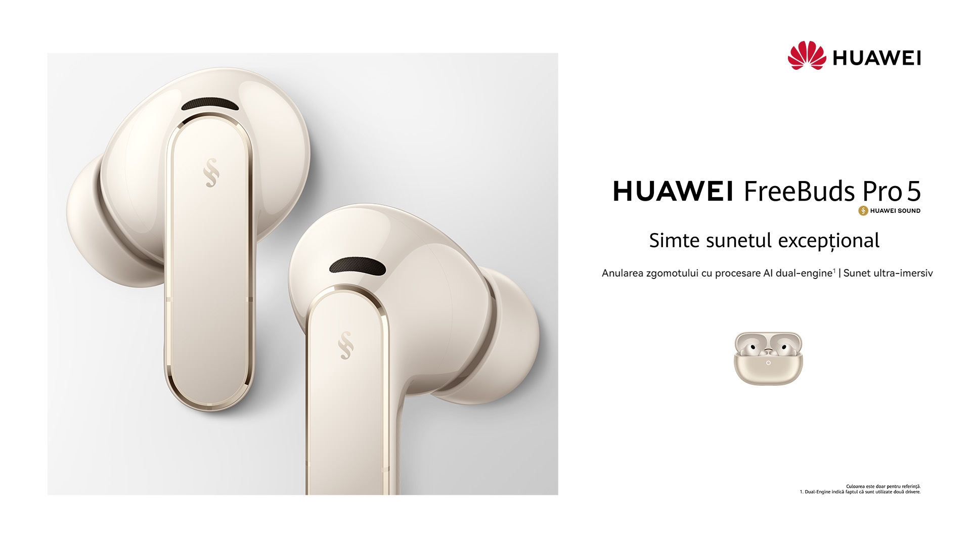 HUAWEI FreeBuds Pro 5: Sunetul perfect, indiferent de zgomotul din jur (P)