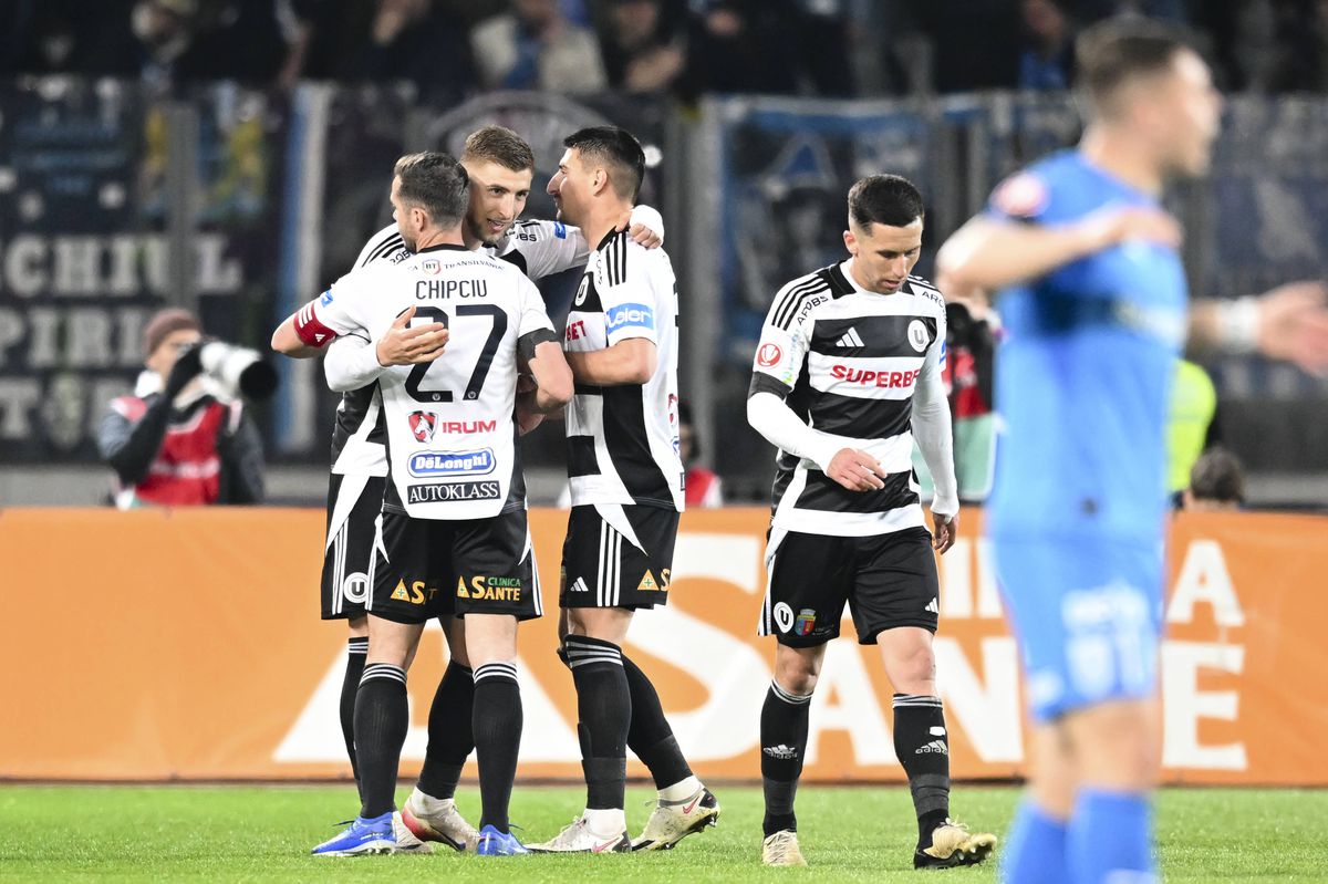 U Cluj zdrobește Craiova: 4-0 și ia fața în lupta pentru play-off