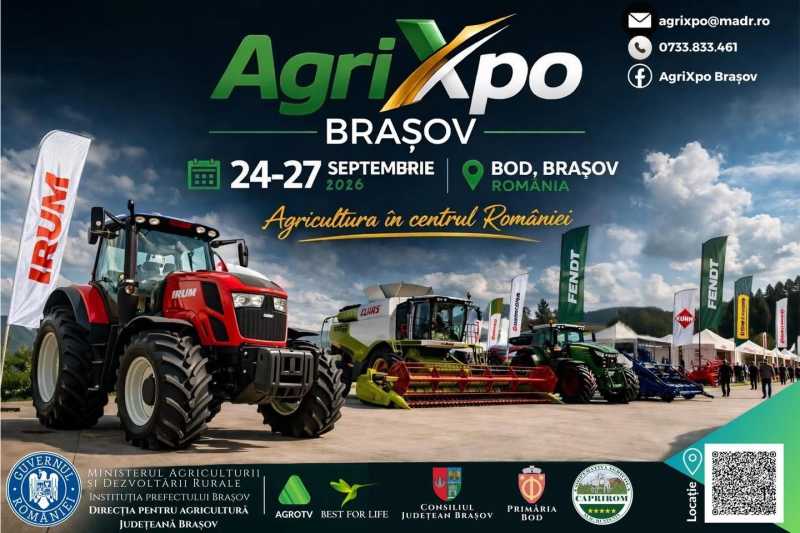 AgriXpo Brașov 2026: Peste 200 de producători expun la Fabrica de Zahăr Bod