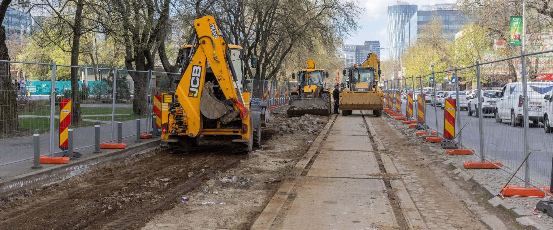 Lucrările la tramvai pe Dimitrie Pompeiu și Petricani: Ce se întâmplă