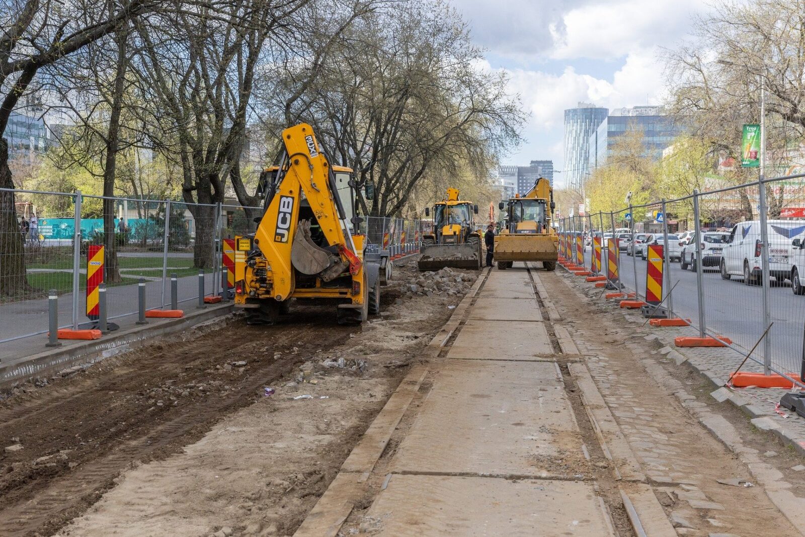 Lucrările la tramvai pe Dimitrie Pompeiu și Petricani: Ce se întâmplă