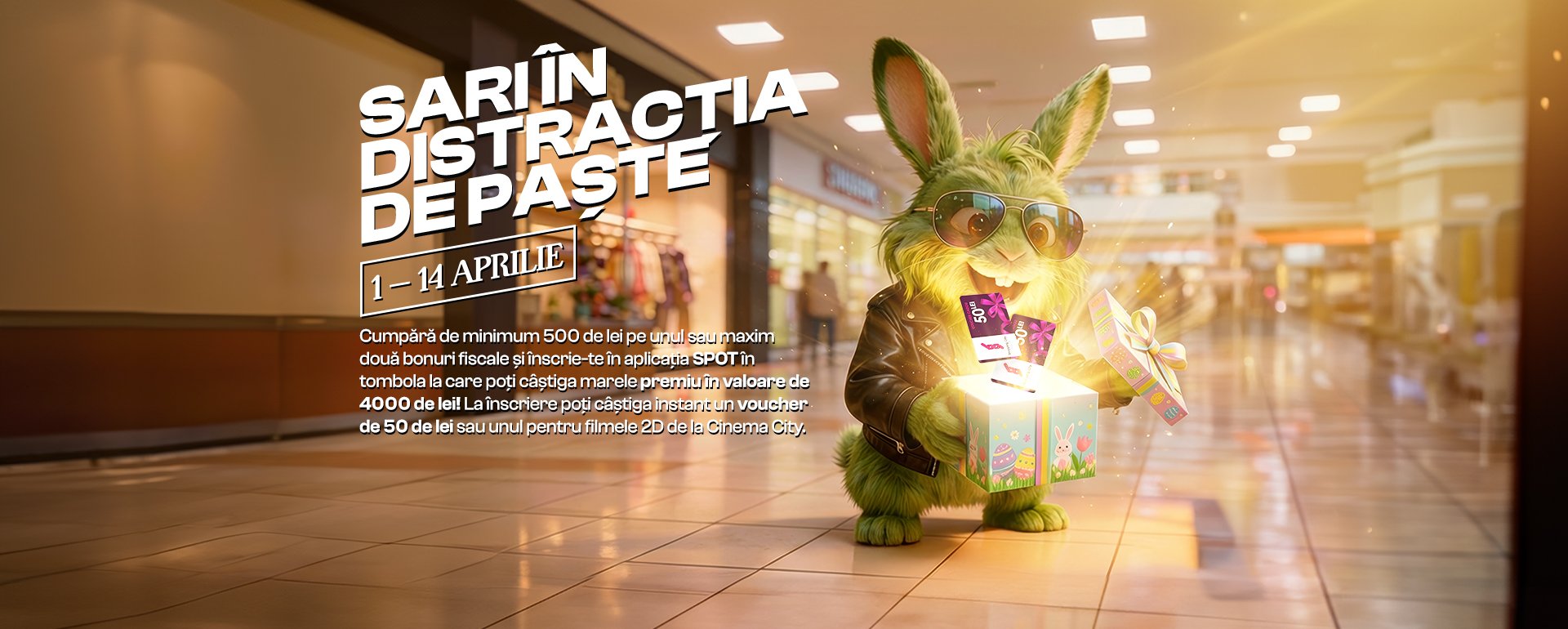 Paște cu premii la shopping city târgul jiu: Program special și distracție