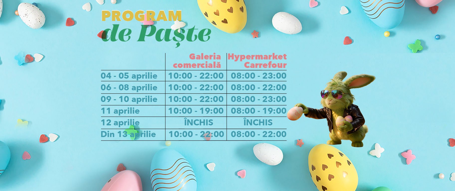 Brăila Mall, sărbătoare de Paște: Program special, premii șî activități creative