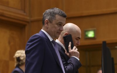 Sorin Grindeanu și Ilie Bolojan. Inquam Photos / Octav Ganea