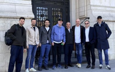 Dragoș Petrescu și Radu Savopol, la discuții cu primarul Ciucu despre terase