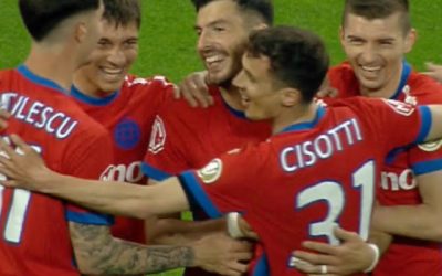FCSB – Oțelul 3-0: Roș-albaștrii, victorie clară cu oaspeții la pământ