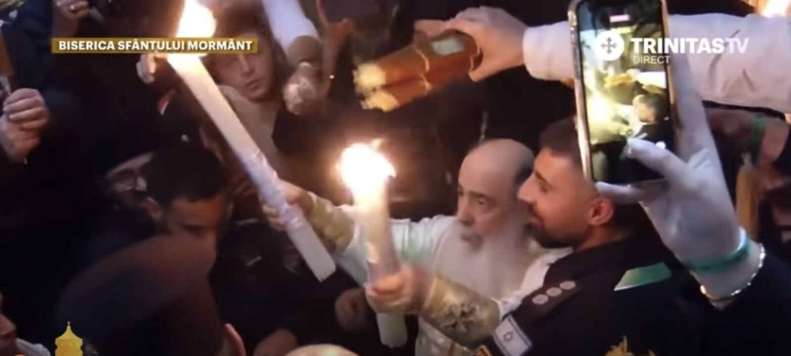 Sfânta Lumină de la Ierusalim, în România: Flacăra a ajuns la credincioși