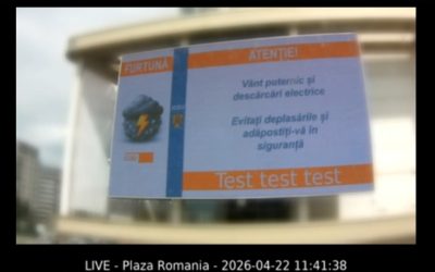 Alertă rapidă în București și 17 orașe: Panourile digitale afișează alerte sub un minut