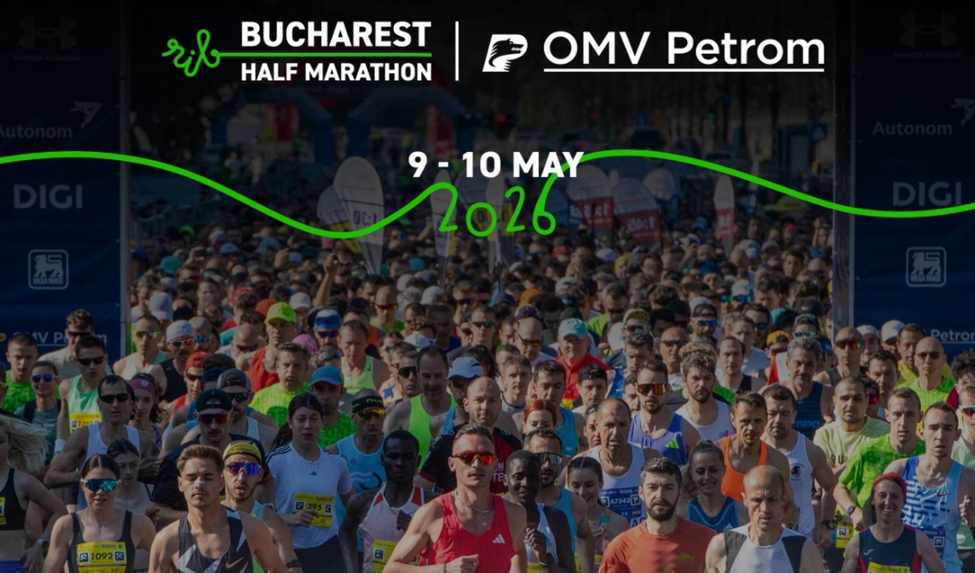 15 ani de alergări de succes: OMV Petrom Bucharest HALF MARATHON, start cu 12.000 de alergători