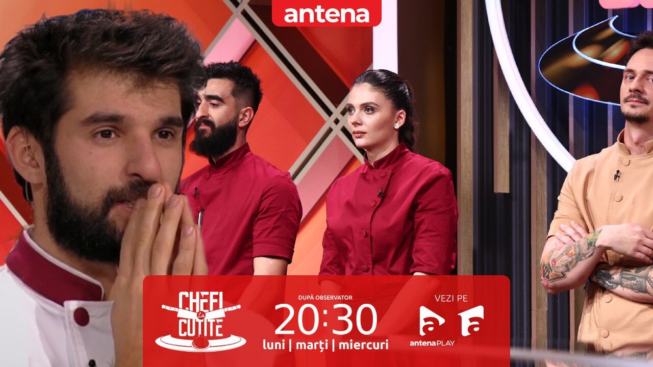 Chef Richard, la un pas de eliminare la „Chefi la cuțite”! Patiserul, out