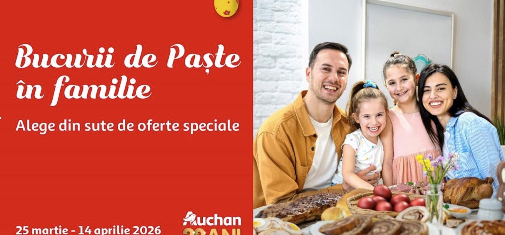 Auchan: Oferte de paște pentru toată familia