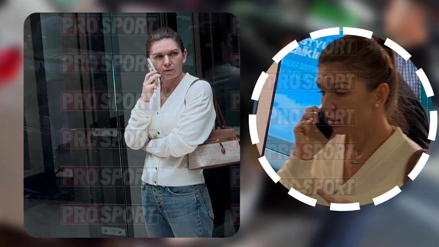 Simona Halep, îngândurată la shopping