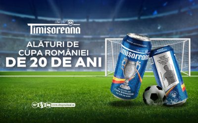 Timisoreana sărbătorește 20 de ani alături de Cupa României la fotbal