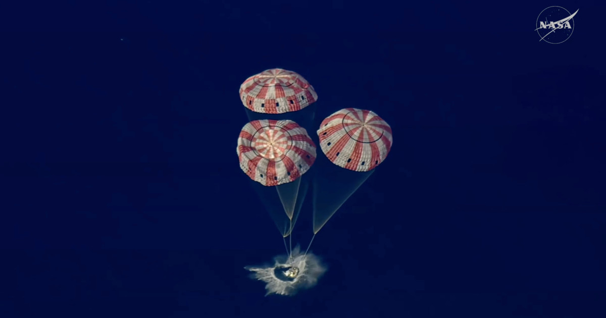 Orion: Capsula Artemis a amerizat cu succes în Pacific. Misiune istorică reușită