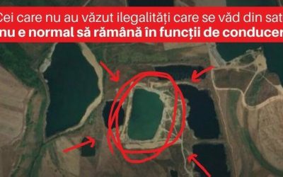 Balastiere ilegale în Olt: Crater de 5 hectare, săpat fără acte în 4 ani
