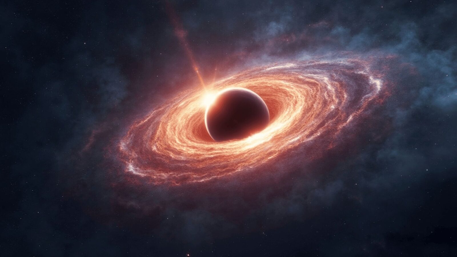O gaură neagră s-a trezit: Erupție cosmică după 100 de milioane de ani