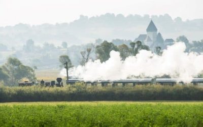 Mocănița Sibiu-Agnita: “Aburoasa” din Budapesta, revenire spectaculoasă după 115 ani