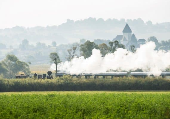 Mocănița Sibiu-Agnita: “Aburoasa” din Budapesta, revenire spectaculoasă după 115 ani