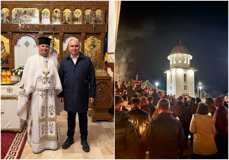 Bolojan, la Înviere în Bihor: Premierul a mers la biserică în Sânmartin