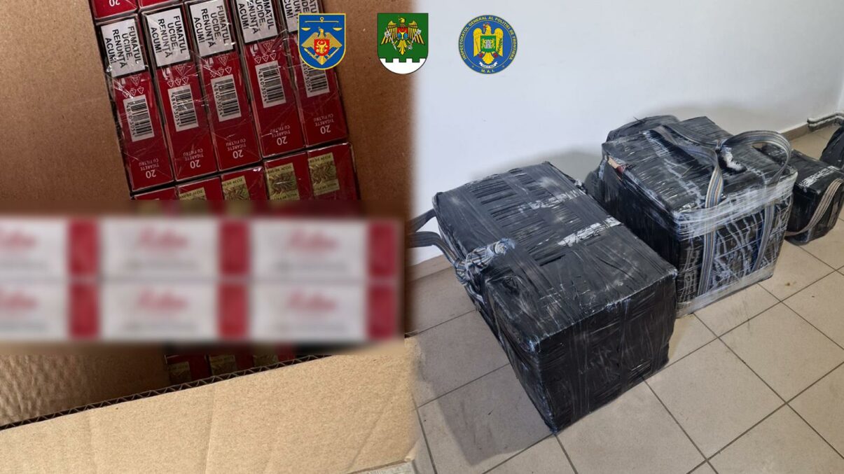 Rețea masivă de contrabandă cu țigări, lovită în Republica Moldova, cu ajutorul României
