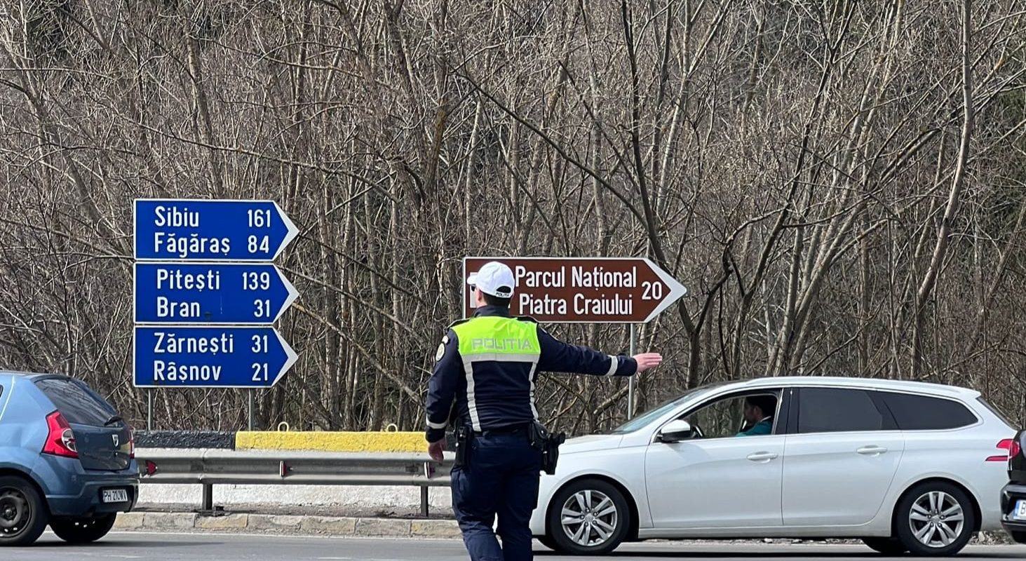Agolmerație infernală pe DN1 Brașov-București: Poliția recomandă rute ocolitoare