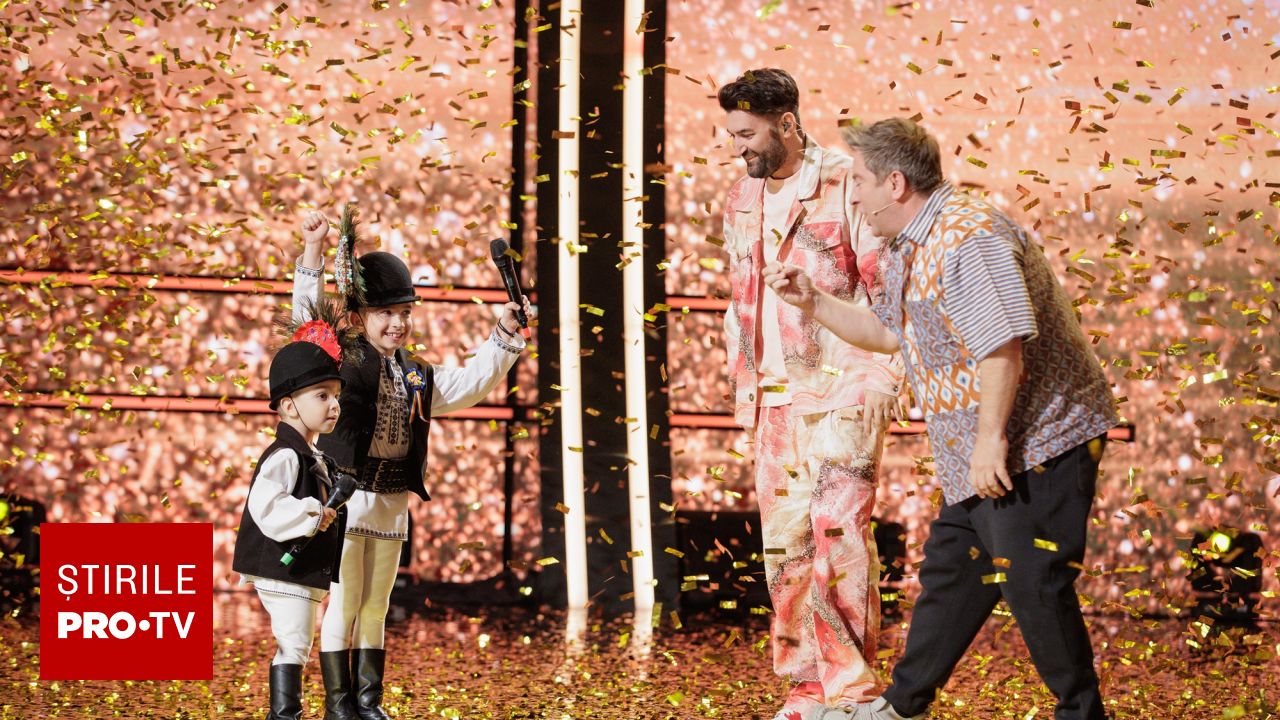 Frații de 3 și 7 ani au cucerit „Românii au talent”: Audiență record!