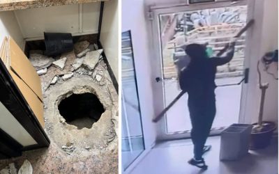 Hoți cu măști și arme de jucărie, jaf ca-n filme la