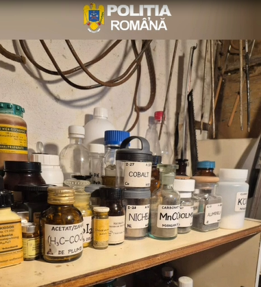 Tânăr din Galați, reținut după experimente chimice periculoase. Polițiștii, șoc!