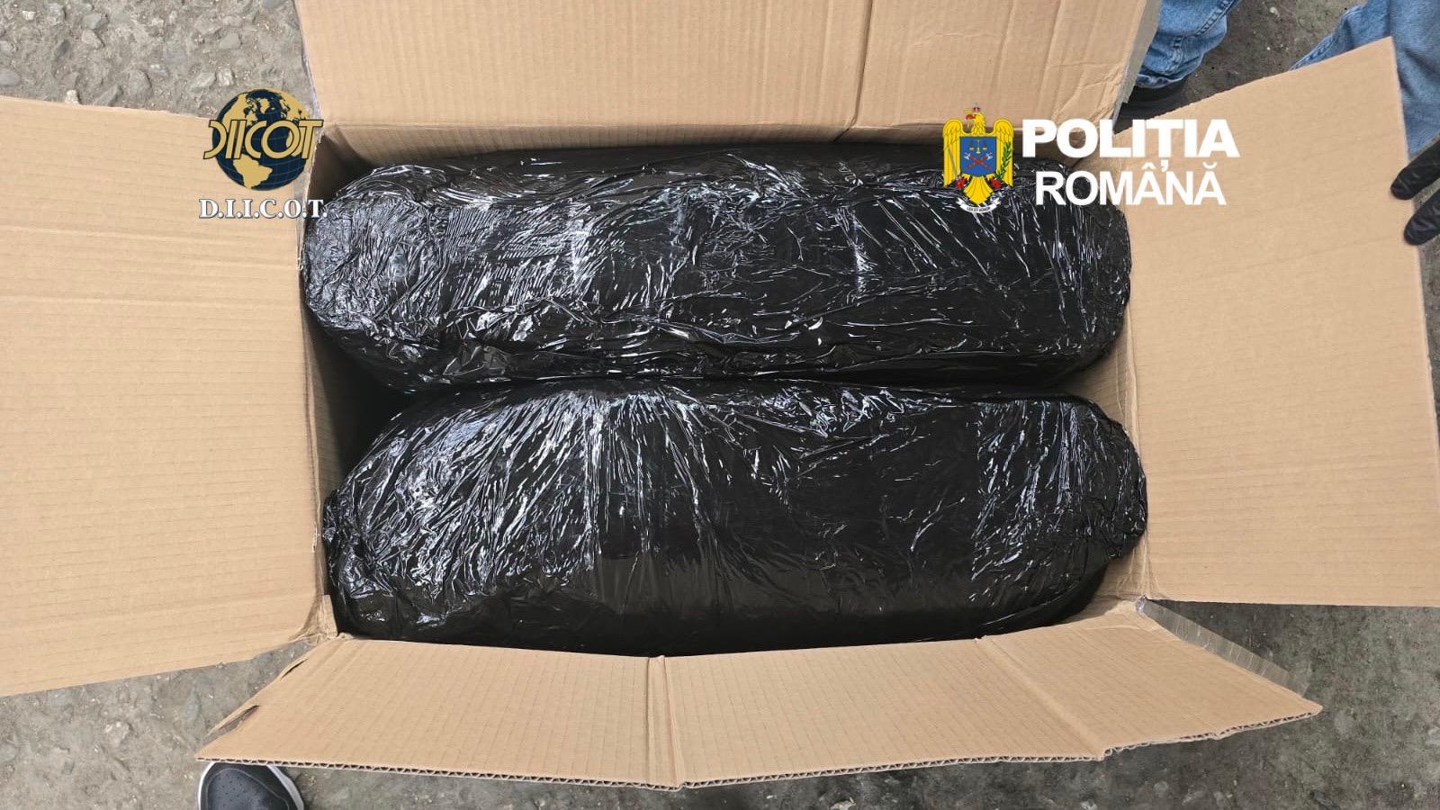 Captură la Târgu Mureș: 13 kg de canabis, aduse din Spania, doi arestați