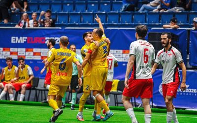 România, victorie spectaculoasă cu Georgia: Locul 1 în grupă la Euro de minifotbal