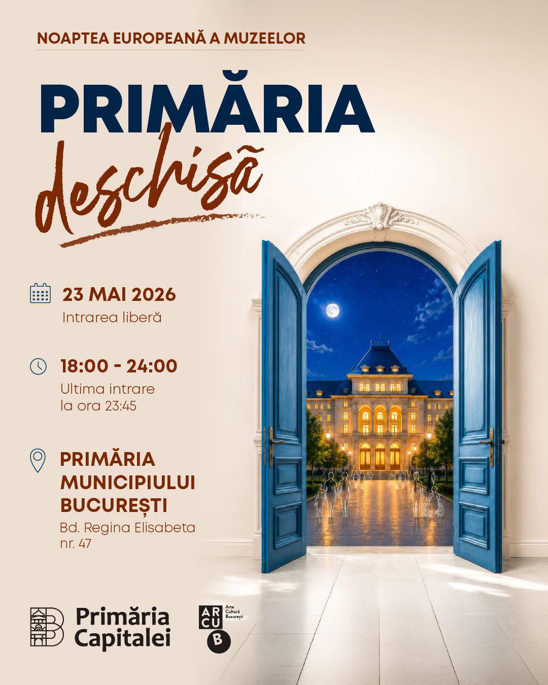 Primăria București, deschisă publicului larg! Ce se întâmplă diseară?