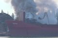 Incendiu mistuitor în Portul Agigea. Focul a ars șase ore