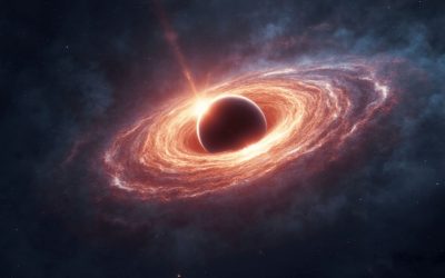 Gaură Neagră Supermasivă Emetea Puternic