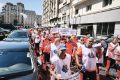 Ambulanțieri în stradă, nemulțumiți de noua lege (FOTO-VIDEO)