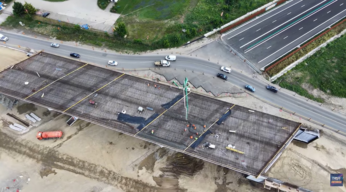 A0, autostrada Bucureștiului: Suprabetonare Pasaj DN3. Când deschidem